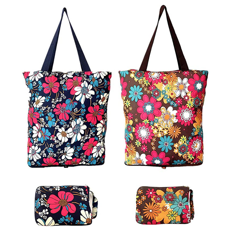 Makukulay na Floral Lightweight Shopping Bag