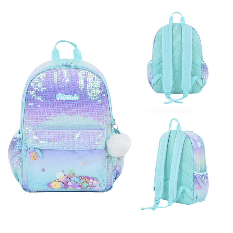 Pinakabagong Sequined Student Schoolbag